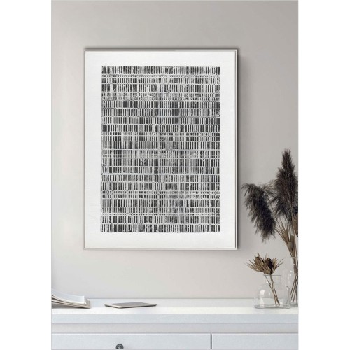 SOMETIMES ΠΙΝΑΚΑΣ ΔΙΑΚΟΣΜΗΣΗΣ 90x120x5cm ΚΑΜΒΑΣ ΛΕΥΚΟ ΜΑΥΡΟ ΞΥΛΟ ΛΕΥΚΟ