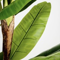 BANANA ΔΕΝΤΡΟ ΤΕΧΝΗΤΟ ΣΕ ΓΛΑΣΤΡΑ 200cm PVC ΠΡΑΣΙΝΟ ΜΑΥΡΟ ΤΣΙΜΕΝΤΟ
