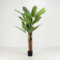 BANANA ΔΕΝΤΡΟ ΤΕΧΝΗΤΟ ΣΕ ΓΛΑΣΤΡΑ 200cm PVC ΠΡΑΣΙΝΟ ΜΑΥΡΟ ΤΣΙΜΕΝΤΟ