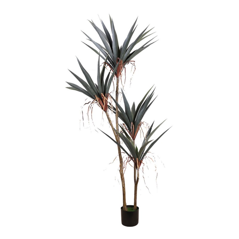GLADIOLUS ΔΕΝΤΡΟ ΤΕΧΝΗΤΟ ΣΕ ΓΛΑΣΤΡΑ 180cm PVC ΠΡΑΣΙΝΟ ΦΥΣΙΚΟ ΤΣΙΜΕΝΤΟ
