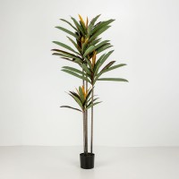 EDGE IRON ΔΕΝΤΡΟ ΤΕΧΝΗΤΟ ΣΕ ΓΛΑΣΤΡΑ 180cm PVC ΠΡΑΣΙΝΟ ΜΑΥΡΟ ΤΣΙΜΕΝΤΟ