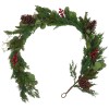 RED BERRY 182 ΓΙΡΛΑΝΤΑ ΣΤΟΛΙΣΜΕΝΗ 182cm POLYFOAM ΠΡΑΣΙΝΟ ΚΟΚΚΙΝΟ PVC