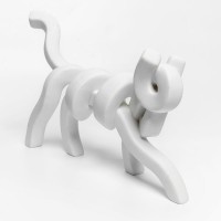 BELMA ΔΙΑΚΟΣΜΗΤΙΚΟ ΓΑΤΑ 30x8x22cm POLYRESIN ΛΕΥΚΟ