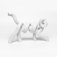 BELMA ΔΙΑΚΟΣΜΗΤΙΚΟ ΓΑΤΑ 30x8x22cm POLYRESIN ΛΕΥΚΟ