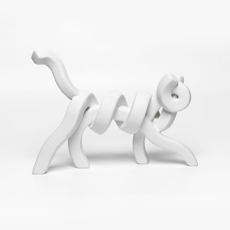BELMA ΔΙΑΚΟΣΜΗΤΙΚΟ ΓΑΤΑ 30x8x22cm POLYRESIN ΛΕΥΚΟ