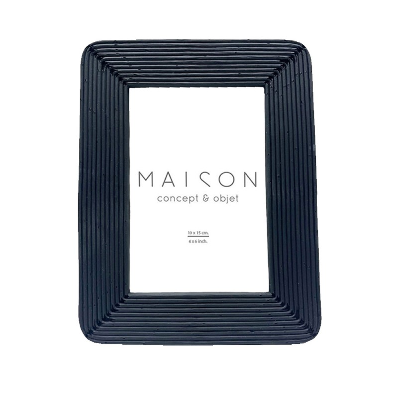 EDWARD ΚΟΡΝΙΖΑ 16x2x21cm POLYRESIN ΜΑΥΡΟ ΓΥΑΛΙ