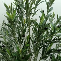 OLIVE TREE ΔΕΝΤΡΟ ΤΕΧΝΗΤΟ ΣΕ ΓΛΑΣΤΡΑ 180cm ΥΦΑΣΜΑ ΠΡΑΣΙΝΟ PVC