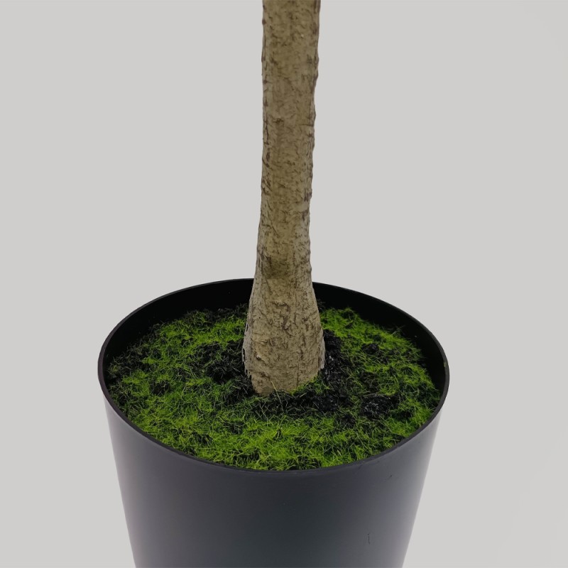 OLIVE TREE ΔΕΝΤΡΟ ΤΕΧΝΗΤΟ ΣΕ ΓΛΑΣΤΡΑ 180cm ΥΦΑΣΜΑ ΠΡΑΣΙΝΟ PVC