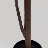 FICUS PANDURATA ΔΕΝΤΡΟ ΤΕΧΝΗΤΟ ΣΕ ΓΛΑΣΤΡΑ 180cm ΥΦΑΣΜΑ ΠΡΑΣΙΝΟ PVC