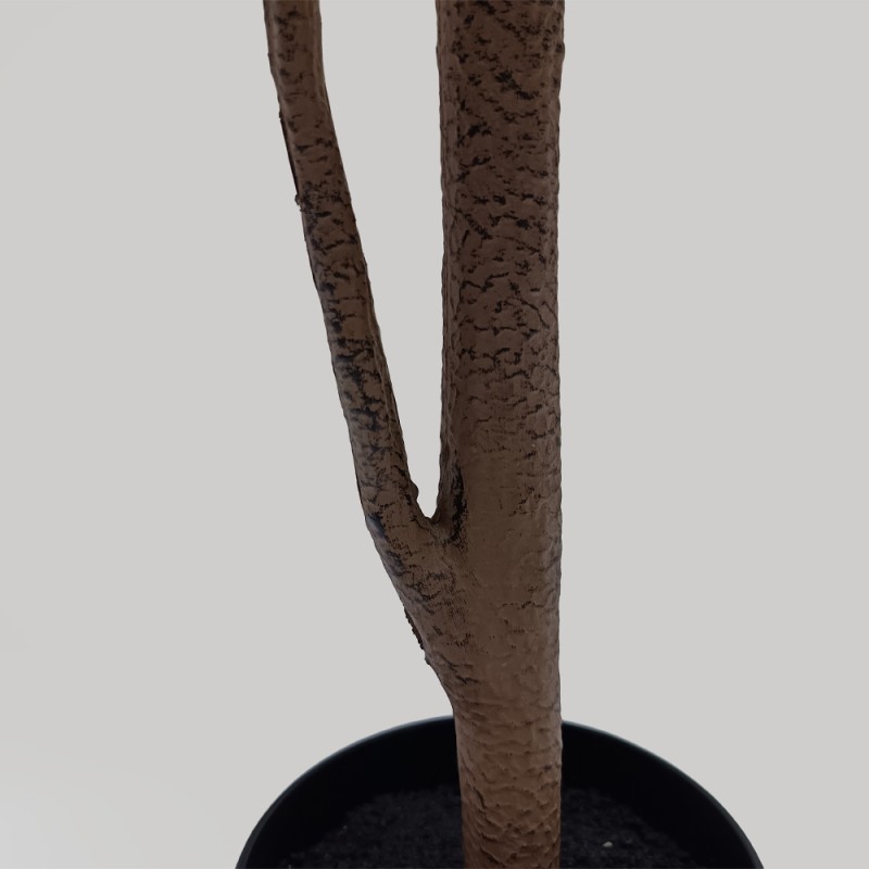 FICUS PANDURATA ΔΕΝΤΡΟ ΤΕΧΝΗΤΟ ΣΕ ΓΛΑΣΤΡΑ 180cm ΥΦΑΣΜΑ ΠΡΑΣΙΝΟ PVC