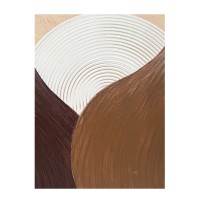 DESSERT SUN ΠΙΝΑΚΑΣ ΔΙΑΚΟΣΜΗΣΗΣ 80x120x4cm ΚΑΜΒΑΣ ΜΠΕΖ ΚΑΦΕ ΞΥΛΟ ΚΑΦΕ