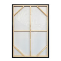 DESSERT SUN ΠΙΝΑΚΑΣ ΔΙΑΚΟΣΜΗΣΗΣ 80x120x4cm ΚΑΜΒΑΣ ΜΠΕΖ ΚΑΦΕ ΞΥΛΟ ΚΑΦΕ