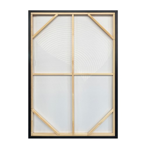 DESSERT SUN ΠΙΝΑΚΑΣ ΔΙΑΚΟΣΜΗΣΗΣ ΜΕ ΚΟΡΝΙΖΑ 80x120x4cm ΚΑΜΒΑΣ ΜΠΕΖ ΚΑΦΕ ΞΥΛΟ ΚΑΦΕ