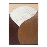 DESSERT SUN ΠΙΝΑΚΑΣ ΔΙΑΚΟΣΜΗΣΗΣ 80x120x4cm ΚΑΜΒΑΣ ΜΠΕΖ ΚΑΦΕ ΞΥΛΟ ΚΑΦΕ