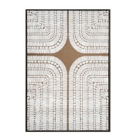 NEW AGE ΠΙΝΑΚΑΣ ΔΙΑΚΟΣΜΗΣΗΣ 80x120x4cm ΚΑΜΒΑΣ ΜΠΕΖ ΚΑΦΕ ΞΥΛΟ ΚΑΦΕ