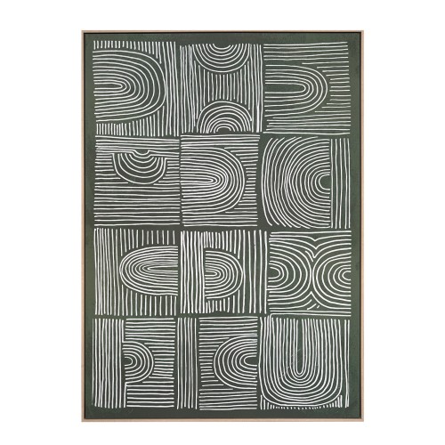 TUPIK ΠΙΝΑΚΑΣ ΔΙΑΚΟΣΜΗΣΗΣ ΜΕ ΚΟΡΝΙΖΑ 100x140x4cm ΚΑΜΒΑΣ ΠΡΑΣΙΝΟ ΜΠΕΖ ΞΥΛΟ ΦΥΣΙΚΟ