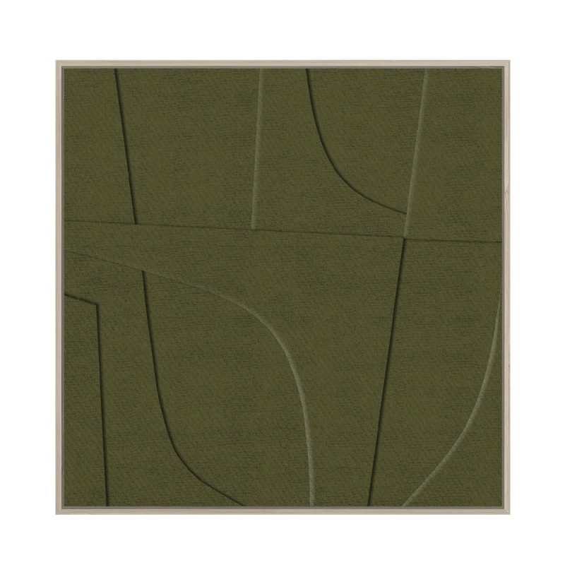 ACETE ΠΙΝΑΚΑΣ ΔΙΑΚΟΣΜΗΣΗΣ 77x77x4cm MDF ΛΑΔΙ PVC ΦΥΛΛΟ ΦΥΣΙΚΟ