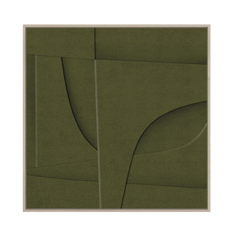 ACETE ΠΙΝΑΚΑΣ ΔΙΑΚΟΣΜΗΣΗΣ 77x77x4cm MDF ΛΑΔΙ PVC ΦΥΛΛΟ ΦΥΣΙΚΟ