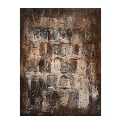 TERRYN EARTH ΠΙΝΑΚΑΣ ΔΙΑΚΟΣΜΗΣΗΣ 90x120x4cm ΚΑΜΒΑΣ ΚΑΦΕ ΜΠΕΖ ΓΚΡΙ ΞΥΛΟ