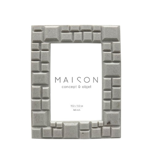 CUBIC ΚΟΡΝΙΖΑ 17x2x21cm POLYRESIN ΛΕΥΚΟ ΓΥΑΛΙ