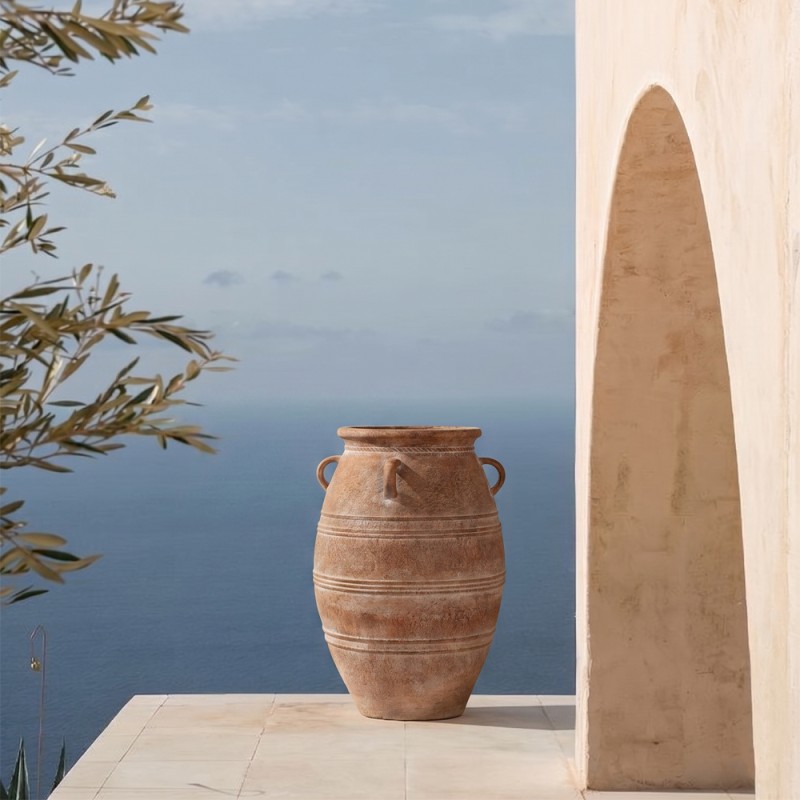 ALTHEA ΓΛΑΣΤΡΑ 37x37x55cm MgO TERRACOTTA