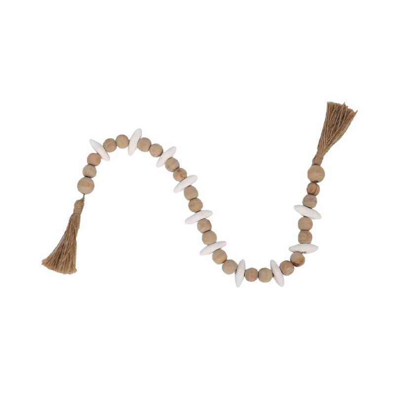 SIKINOS ΔΙΑΚΟΣΜΗΤΙΚΟ ΡΟΖΑΡΙΟ 4.5x2.5x80cm MDF ΛΕΥΚΟ ΜΠΕΖ ΣΧΟΙΝΙ