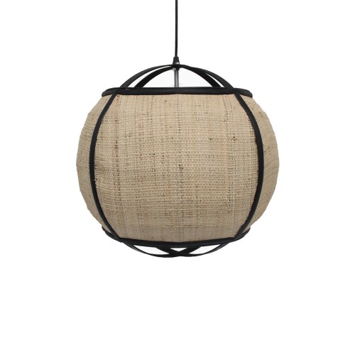 NUBIA ΦΩΤΙΣΤΙΚΟ ΟΡΟΦΗΣ 42x42x39cm ΣΧΟΙΝΙ ΦΥΣΙΚΟ ΜΑΥΡΟ BAMBOO