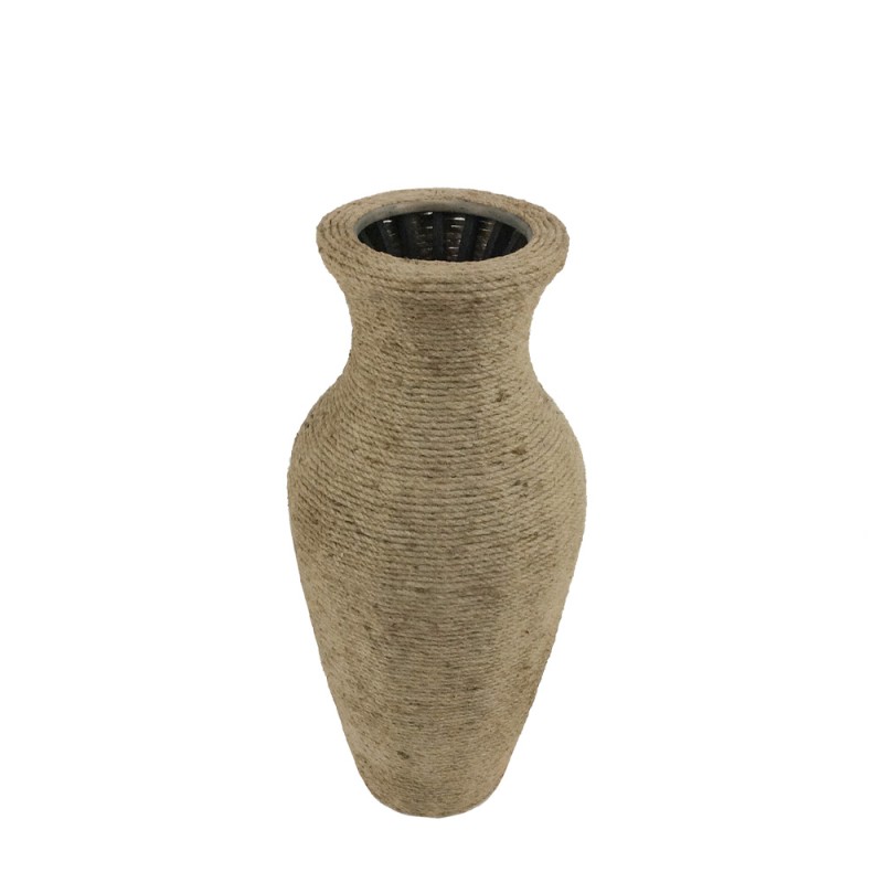 ROPE ΒΑΖΟ 24x24x54cm ΣΧΟΙΝΙ ΦΥΣΙΚΟ PLYWOOD