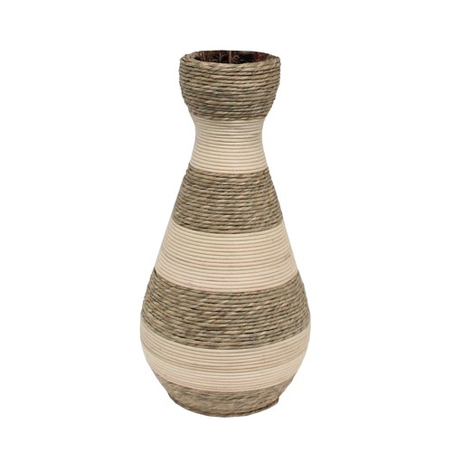 SIKINOS ΒΑΖΟ 25x25x50cm ΣΧΟΙΝΙ ΦΥΣΙΚΟ ΜΠΕΖ PLYWOOD