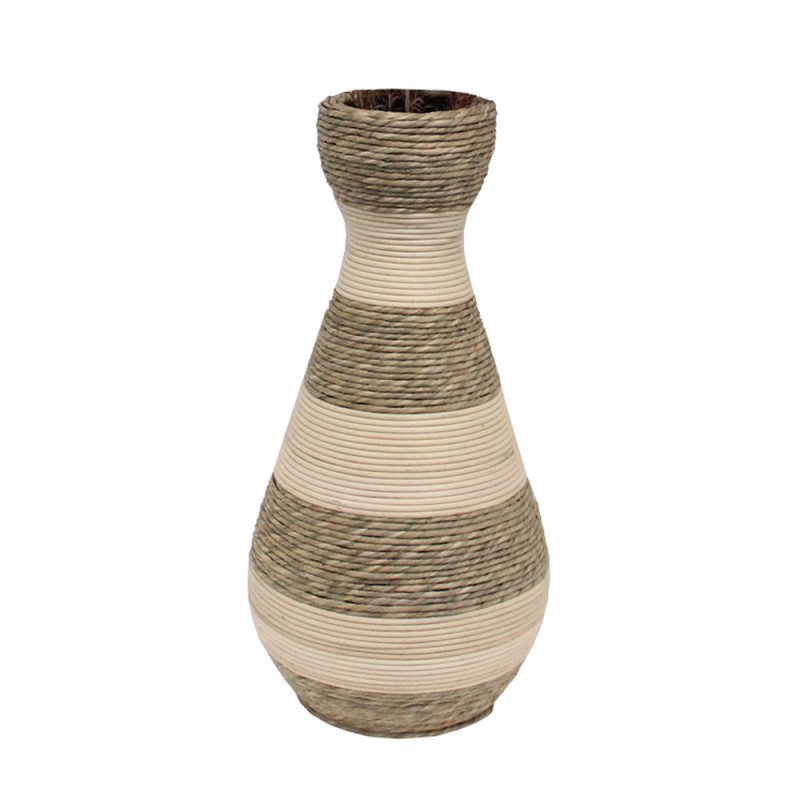 SIKINOS ΒΑΖΟ 25x25x50cm ΣΧΟΙΝΙ ΦΥΣΙΚΟ ΜΠΕΖ PLYWOOD