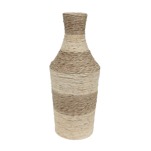 SIKINOS ΒΑΖΟ 25x25x63cm ΣΧΟΙΝΙ ΦΥΣΙΚΟ ΜΠΕΖ PLYWOOD
