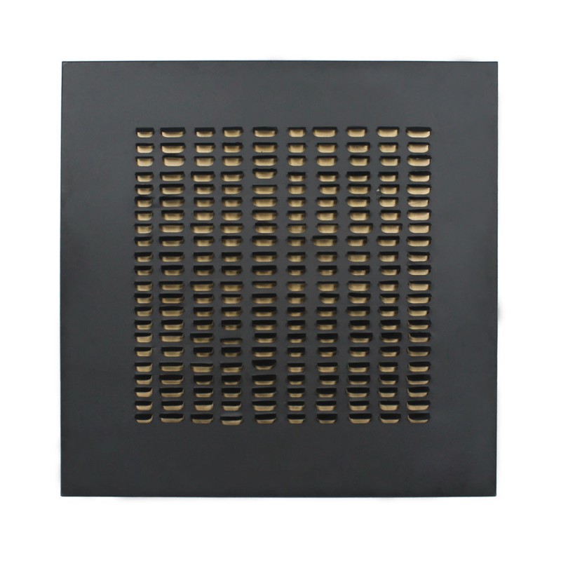 ESCAPE ΠΙΝΑΚΑΣ ΔΙΑΚΟΣΜΗΣΗΣ 80x80x5cm ΜΕΤΑΛΛΟ ΜΑΥΡΟ ΧΡΥΣΟ MDF