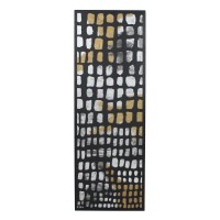 PIC ΠΙΝΑΚΑΣ ΔΙΑΚΟΣΜΗΣΗΣ 40x120x2cm ΜΕΤΑΛΛΟ ΜΑΥΡΟ ΧΡΥΣΟ MDF ΛΕΥΚΟ