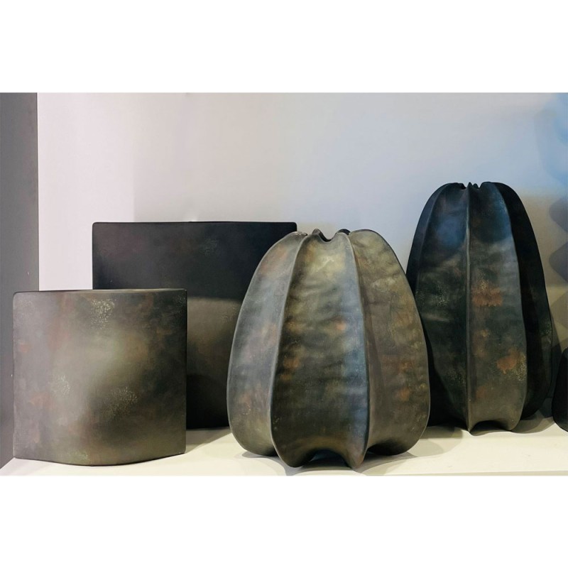 THALIS ΒΑΖΟ 28x28x42cm ΚΕΡΑΜΙΚΟ ΜΑΥΡΟ