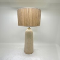 ZED ΦΩΤΙΣΤΙΚΟ ΕΠΙΤΡΑΠΕΖΙΟ 15x15x65cm ΚΕΡΑΜΙΚΟ ΜΠΕΖ BAMBOO ΦΥΣΙΚΟ