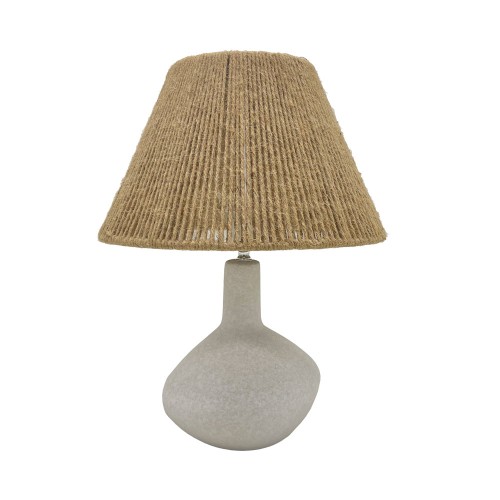 SCIANA ΦΩΤΙΣΤΙΚΟ ΕΠΙΤΡΑΠΕΖΙΟ 31x31x40cm ΚΕΡΑΜΙΚΟ ΛΕΥΚΟ ΣΧΟΙΝΙ ΦΥΣΙΚΟ