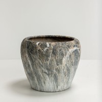 GASHER ΓΛΑΣΤΡΑ ΣΕΤ 3ΤΜΧ 42x42x35cm ΚΕΡΑΜΙΚΟ ΑΝΘΡΑΚΙ ΜΠΕΖ