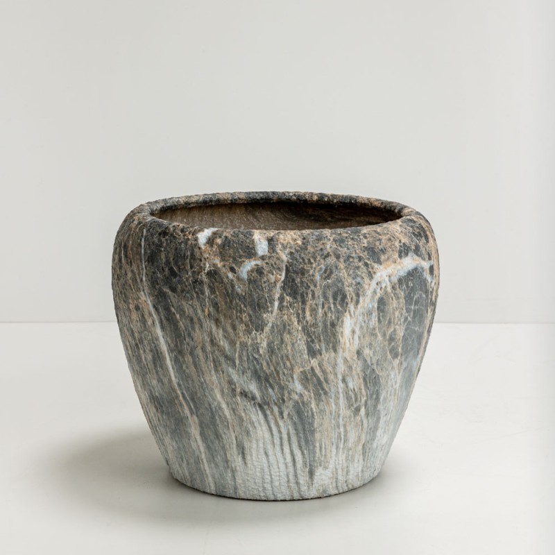 GASHER ΓΛΑΣΤΡΑ ΣΕΤ 3ΤΜΧ 42x42x35cm ΚΕΡΑΜΙΚΟ ΑΝΘΡΑΚΙ ΜΠΕΖ