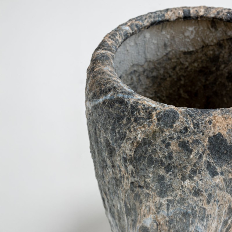 GASHER ΓΛΑΣΤΡΑ ΣΕΤ 3ΤΜΧ 42x42x35cm ΚΕΡΑΜΙΚΟ ΑΝΘΡΑΚΙ ΜΠΕΖ