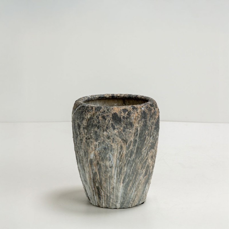 GASHER ΓΛΑΣΤΡΑ ΣΕΤ 3ΤΜΧ 42x42x35cm ΚΕΡΑΜΙΚΟ ΑΝΘΡΑΚΙ ΜΠΕΖ