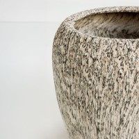 KANCHE ΓΛΑΣΤΡΑ ΣΕΤ 2ΤΜΧ 48x48x39cm ΚΕΡΑΜΙΚΟ ΜΠΕΖ ΜΑΥΡΟ
