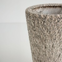 KANCHE ΓΛΑΣΤΡΑ ΣΕΤ 2ΤΜΧ 32x32x53cm ΚΕΡΑΜΙΚΟ ΜΠΕΖ ΜΑΥΡΟ