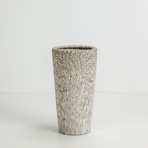 KANCHE ΓΛΑΣΤΡΑ ΣΕΤ 2ΤΜΧ 32x32x53cm ΚΕΡΑΜΙΚΟ ΜΠΕΖ ΜΑΥΡΟ
