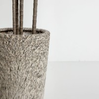 KANCHE ΓΛΑΣΤΡΑ ΣΕΤ 2ΤΜΧ 32x32x53cm ΚΕΡΑΜΙΚΟ ΜΠΕΖ ΜΑΥΡΟ