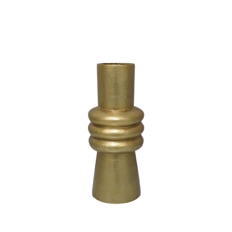 ARTIOM ΒΑΖΟ 14x14x33cm ΑΛΟΥΜΙΝΙΟ ΧΡΥΣΟ
