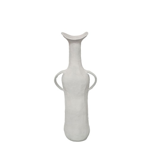 NATHEN ΒΑΖΟ 17x11x50cm ΑΛΟΥΜΙΝΙΟ ΛΕΥΚΟ