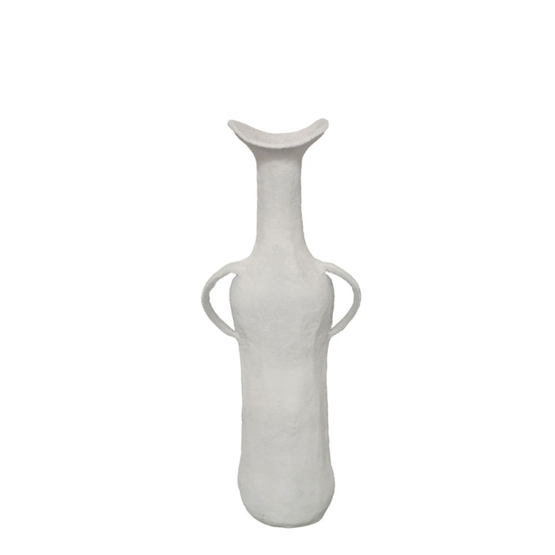 NATHEN ΒΑΖΟ 17x11x50cm ΑΛΟΥΜΙΝΙΟ ΛΕΥΚΟ