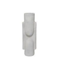 NATHEN ΒΑΖΟ 13x10x36cm ΑΛΟΥΜΙΝΙΟ ΛΕΥΚΟ