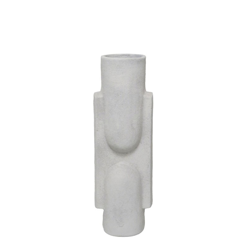 NATHEN ΒΑΖΟ 13x10x36cm ΑΛΟΥΜΙΝΙΟ ΛΕΥΚΟ