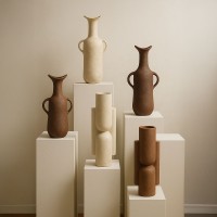 NATHEN ΒΑΖΟ 13x10x44cm ΑΛΟΥΜΙΝΙΟ ΜΠΕΖ